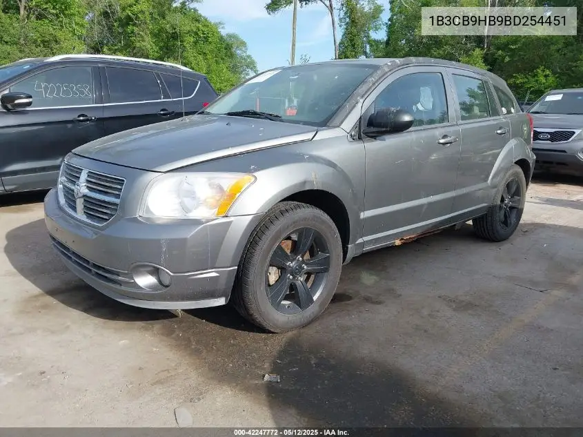 2011 Dodge Caliber Uptown VIN: 1B3CB9HB9BD254451 Lot: 42247772