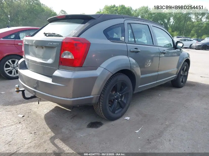 2011 Dodge Caliber Uptown VIN: 1B3CB9HB9BD254451 Lot: 42247772