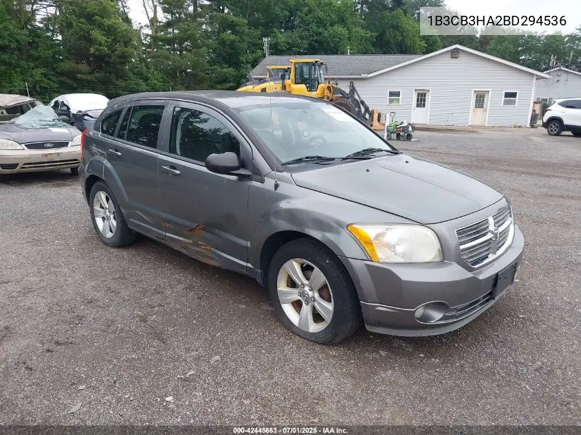 2011 Dodge Caliber Mainstreet VIN: 1B3CB3HA2BD294536 Lot: 42445663