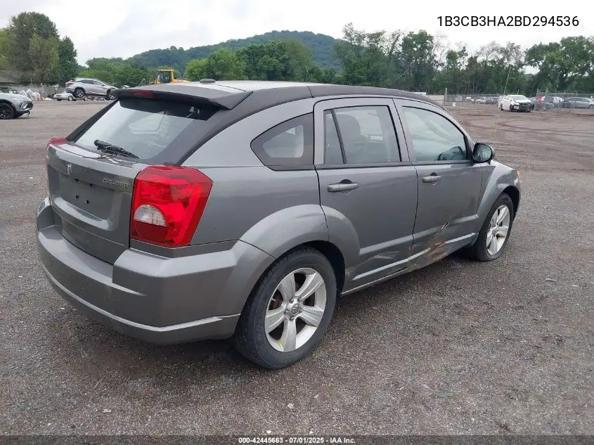 2011 Dodge Caliber Mainstreet VIN: 1B3CB3HA2BD294536 Lot: 42445663