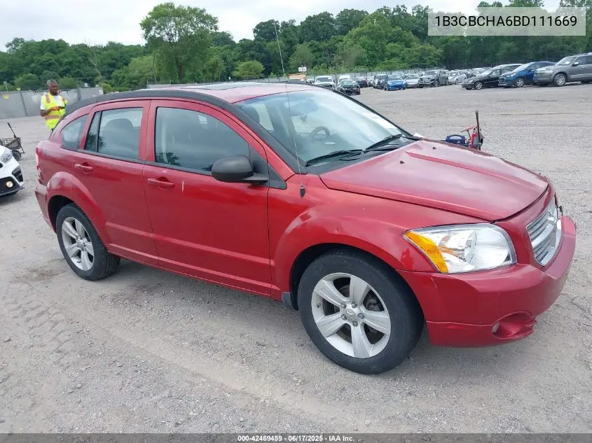 2011 Dodge Caliber VIN: 1B3CBCHA6BD111669 Lot: 42469459