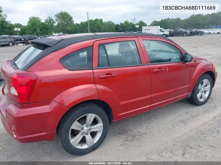 2011 Dodge Caliber VIN: 1B3CBCHA6BD111669 Lot: 42469459