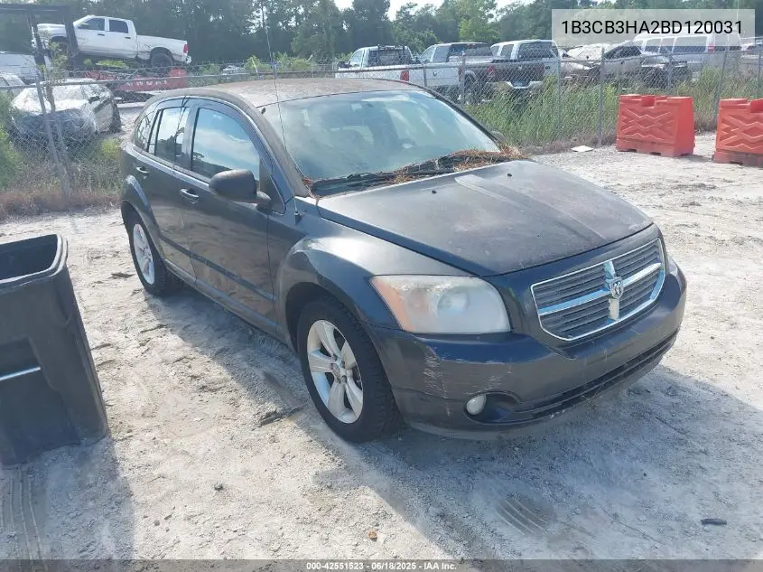 2011 Dodge Caliber Mainstreet VIN: 1B3CB3HA2BD120031 Lot: 42551523