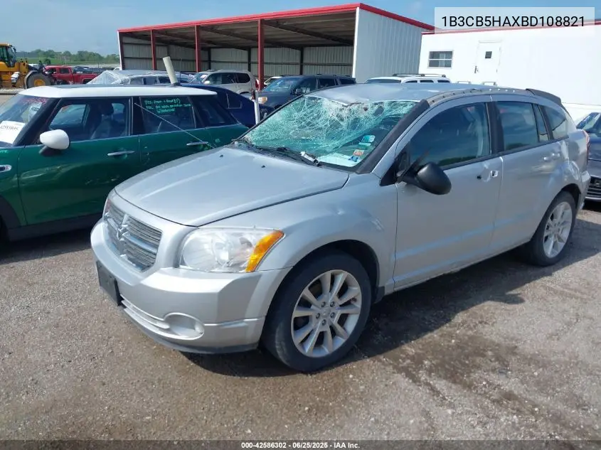 2011 Dodge Caliber Heat VIN: 1B3CB5HAXBD108821 Lot: 42586302