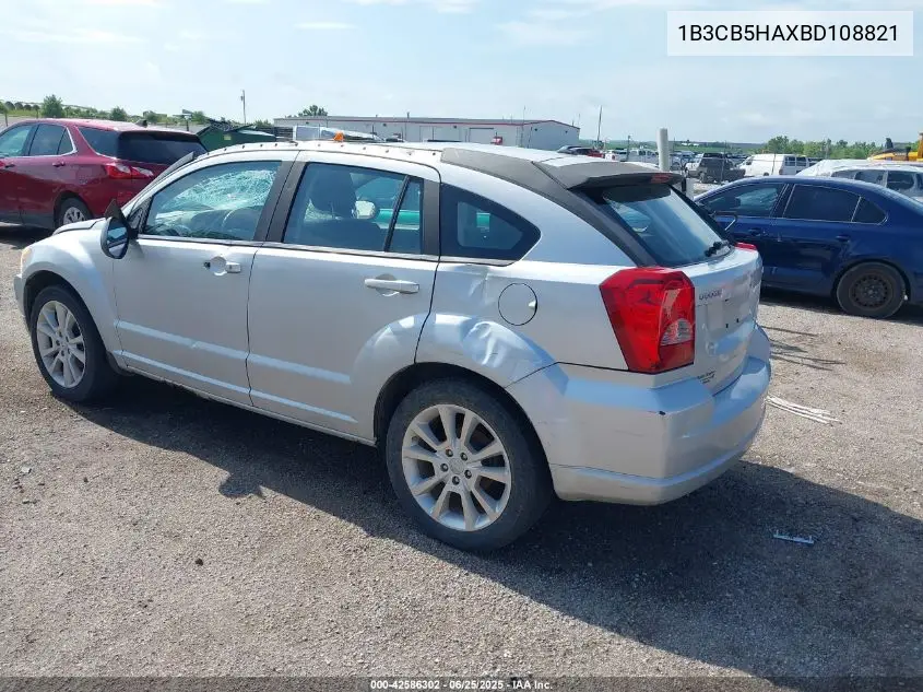 2011 Dodge Caliber Heat VIN: 1B3CB5HAXBD108821 Lot: 42586302
