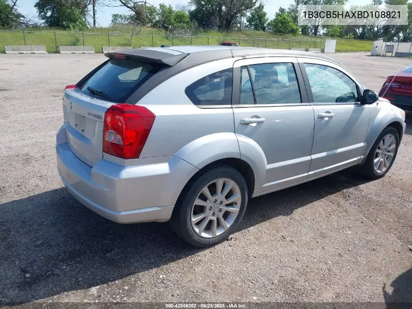 2011 Dodge Caliber Heat VIN: 1B3CB5HAXBD108821 Lot: 42586302