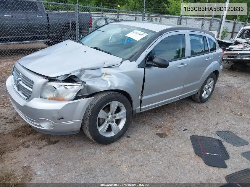 2011 Dodge Caliber Mainstreet VIN: 1B3CB3HA5BD120833 Lot: 42629055