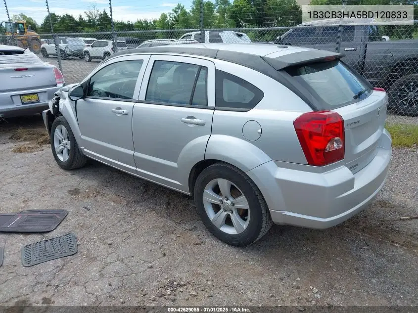 2011 Dodge Caliber Mainstreet VIN: 1B3CB3HA5BD120833 Lot: 42629055