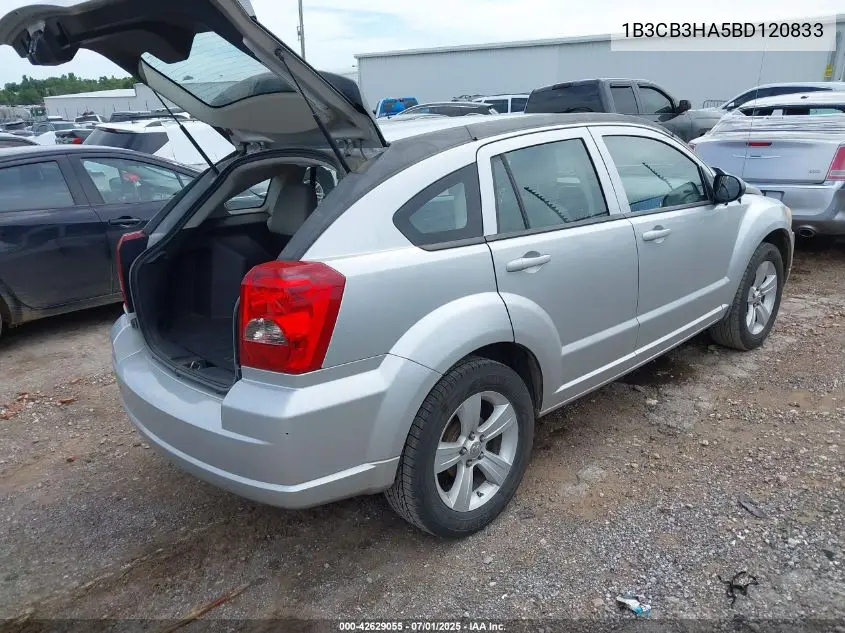 2011 Dodge Caliber Mainstreet VIN: 1B3CB3HA5BD120833 Lot: 42629055