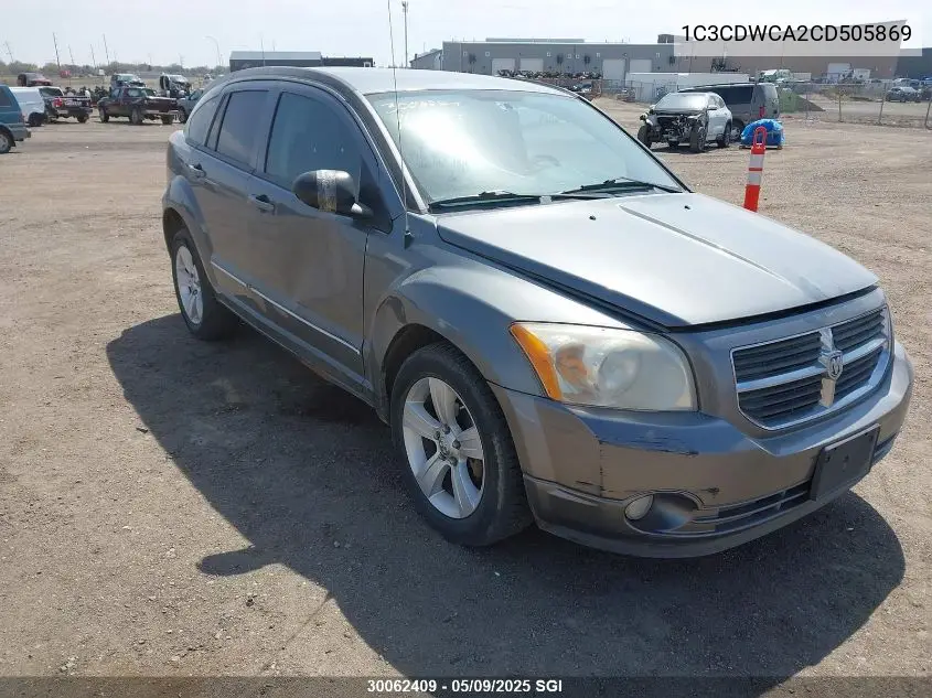 2012 Dodge Caliber Sxt VIN: 1C3CDWCA2CD505869 Lot: 30062409