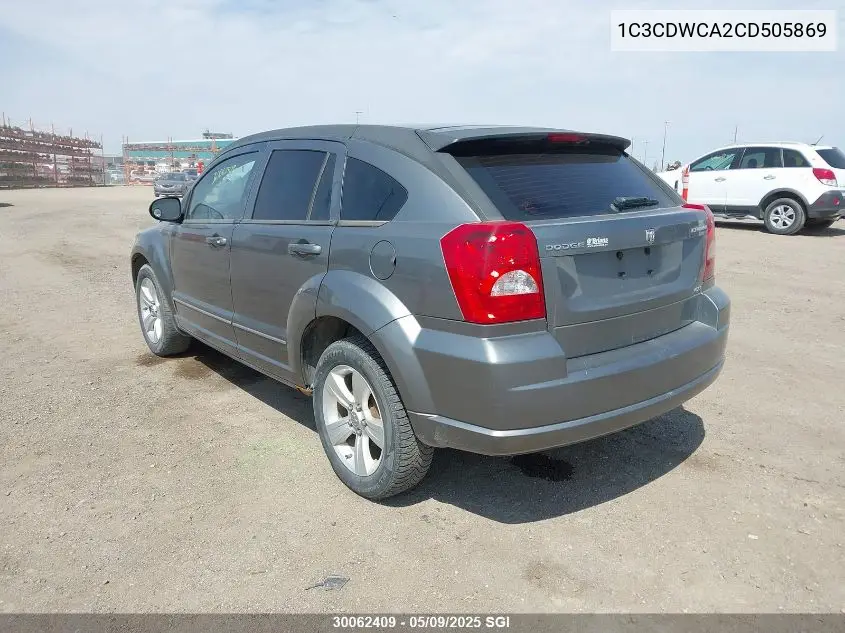 2012 Dodge Caliber Sxt VIN: 1C3CDWCA2CD505869 Lot: 30062409