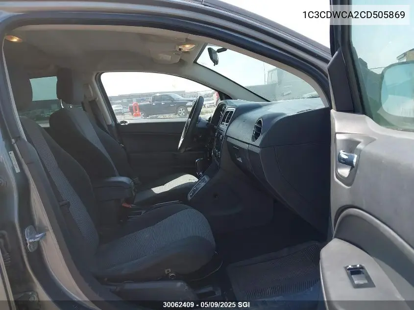 2012 Dodge Caliber Sxt VIN: 1C3CDWCA2CD505869 Lot: 30062409