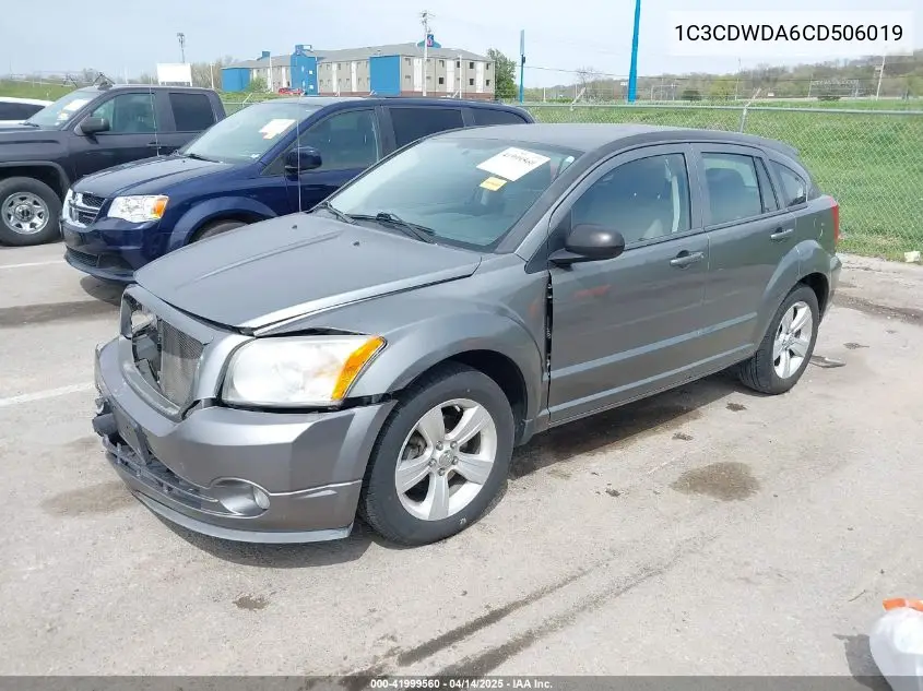 2012 Dodge Caliber Sxt VIN: 1C3CDWDA6CD506019 Lot: 41999560