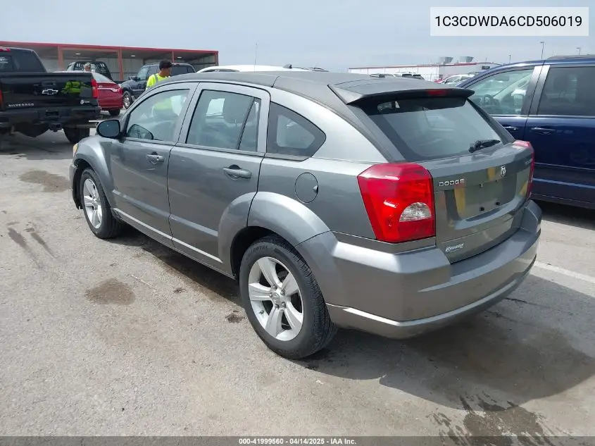 2012 Dodge Caliber Sxt VIN: 1C3CDWDA6CD506019 Lot: 41999560