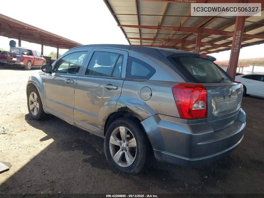 2012 Dodge Caliber Sxt VIN: 1C3CDWDA6CD506327 Lot: 42260668