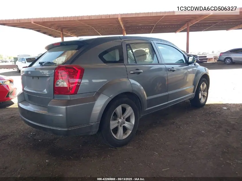 2012 Dodge Caliber Sxt VIN: 1C3CDWDA6CD506327 Lot: 42260668