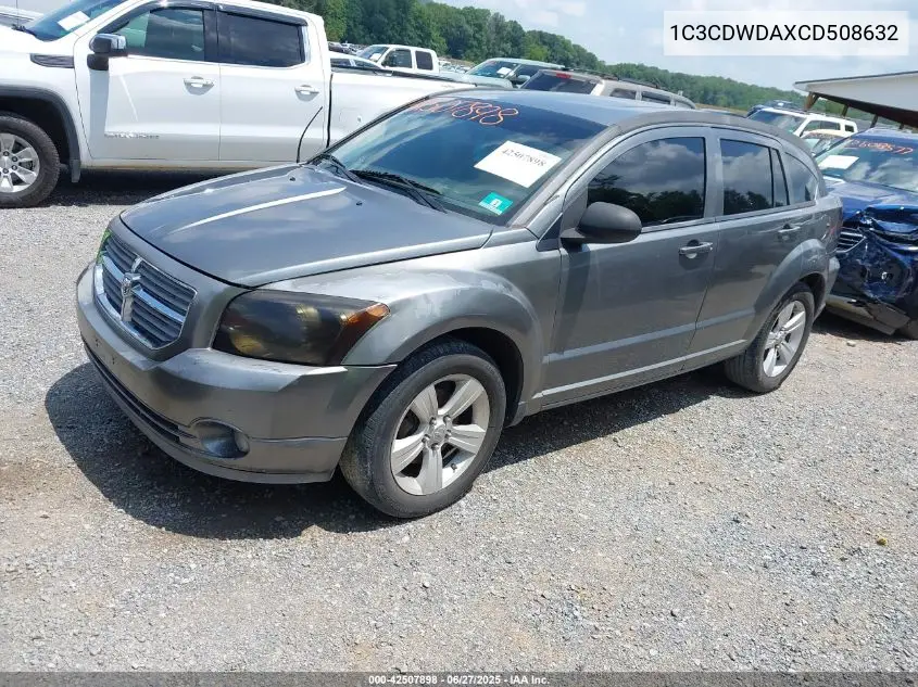 2012 Dodge Caliber Sxt VIN: 1C3CDWDAXCD508632 Lot: 42507898