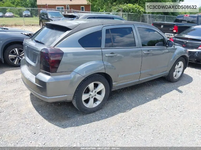 2012 Dodge Caliber Sxt VIN: 1C3CDWDAXCD508632 Lot: 42507898