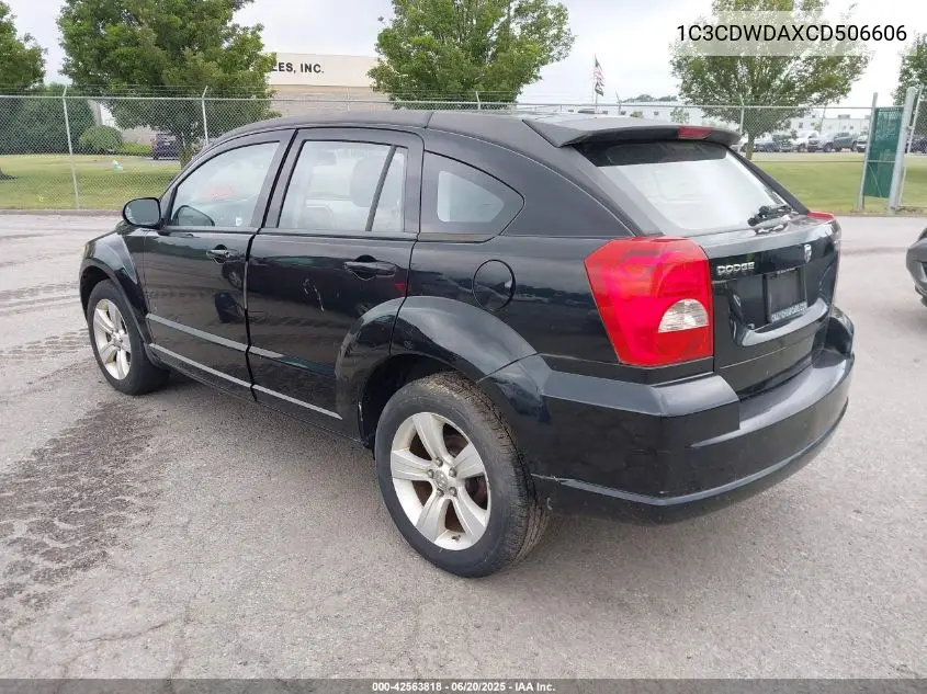 2012 Dodge Caliber Sxt VIN: 1C3CDWDAXCD506606 Lot: 42563818
