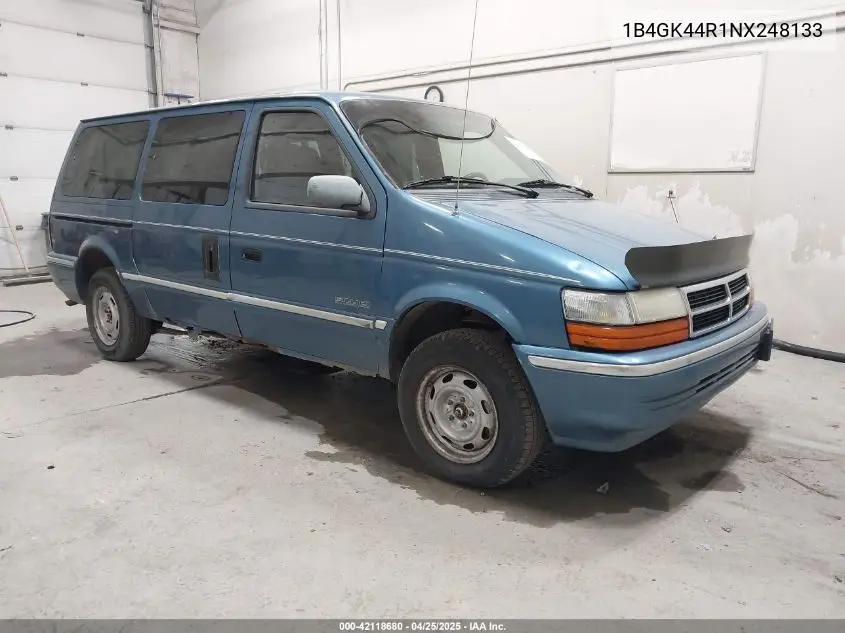 1992 Dodge Grand Caravan Se VIN: 1B4GK44R1NX248133 Lot: 42118680