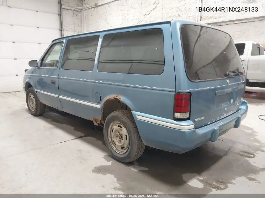 1992 Dodge Grand Caravan Se VIN: 1B4GK44R1NX248133 Lot: 42118680