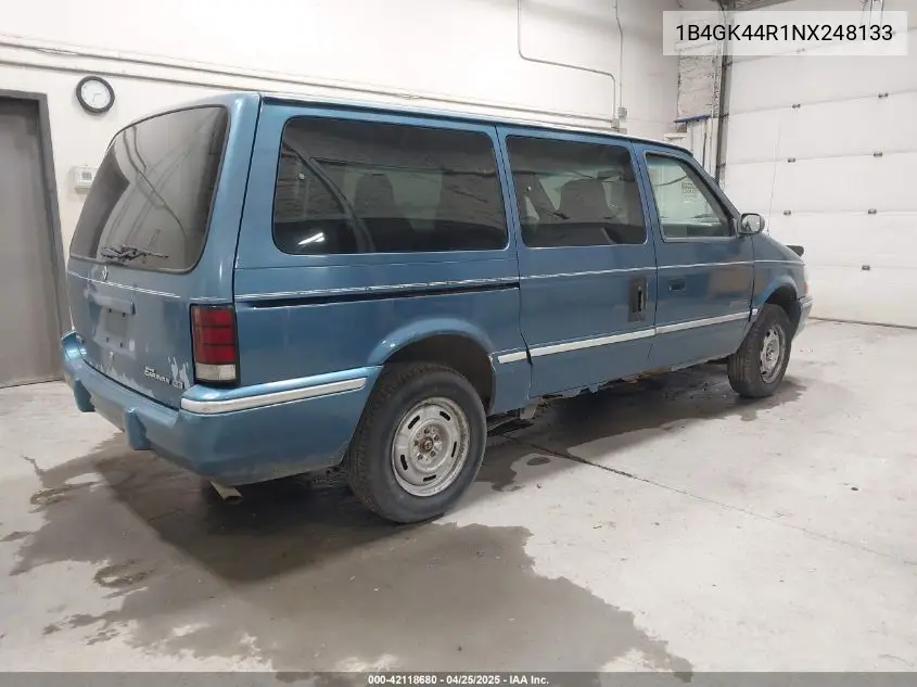 1992 Dodge Grand Caravan Se VIN: 1B4GK44R1NX248133 Lot: 42118680