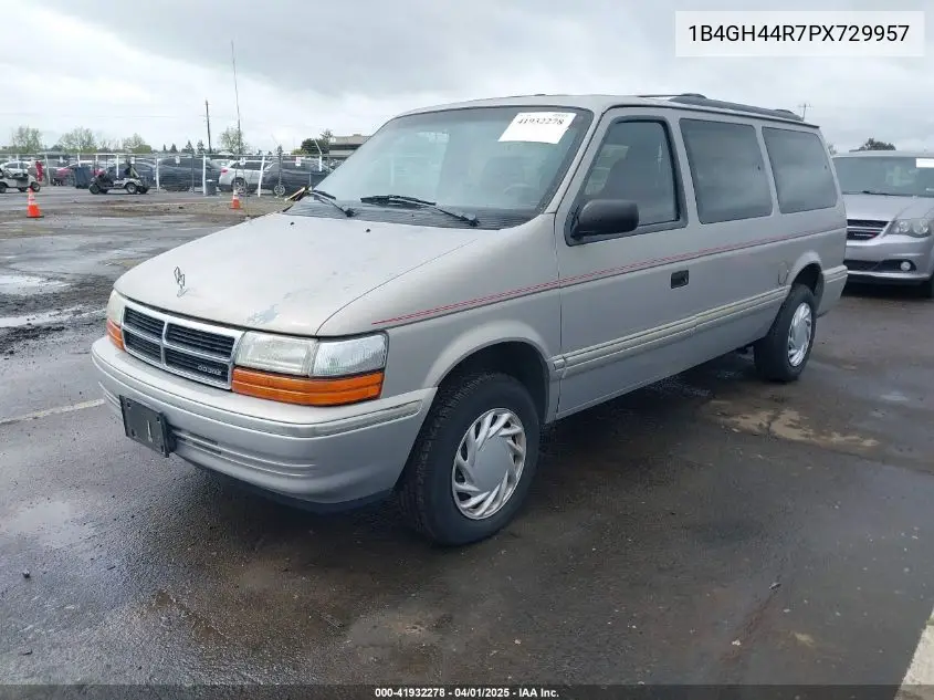 1993 Dodge Grand Caravan Se VIN: 1B4GH44R7PX729957 Lot: 41932278