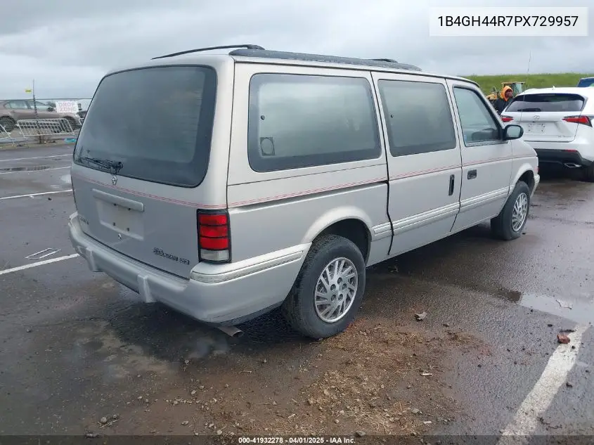 1993 Dodge Grand Caravan Se VIN: 1B4GH44R7PX729957 Lot: 41932278