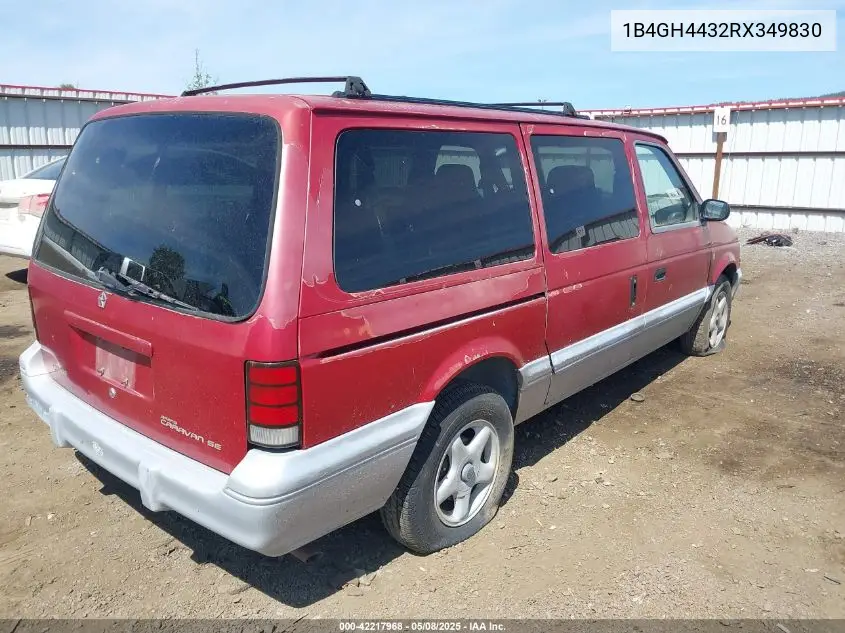 1994 Dodge Grand Caravan Se VIN: 1B4GH4432RX349830 Lot: 42217968