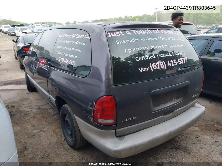1996 Dodge Grand Caravan Se VIN: 2B4GP4439TR803645 Lot: 42122379
