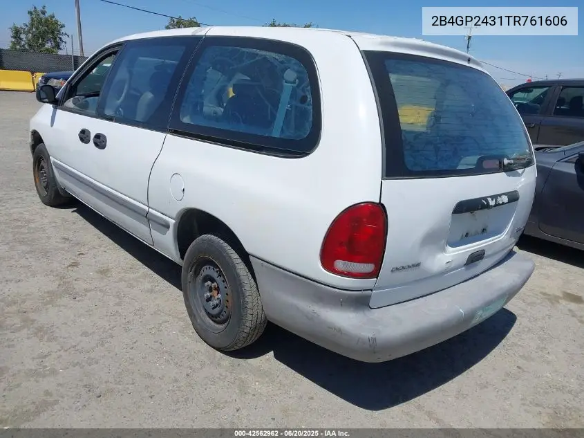 1996 Dodge Grand Caravan VIN: 2B4GP2431TR761606 Lot: 42562962