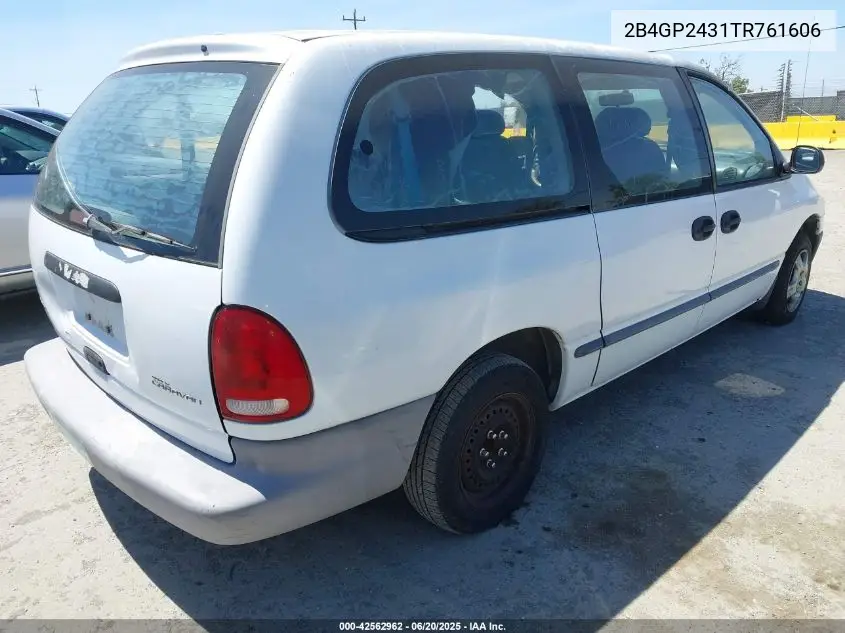 1996 Dodge Grand Caravan VIN: 2B4GP2431TR761606 Lot: 42562962