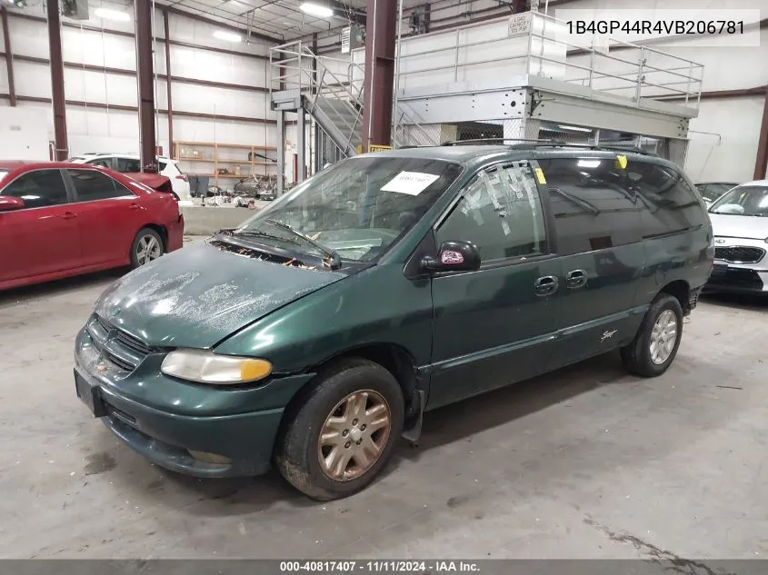 1997 Dodge Grand Caravan Se VIN: 1B4GP44R4VB206781 Lot: 40817407
