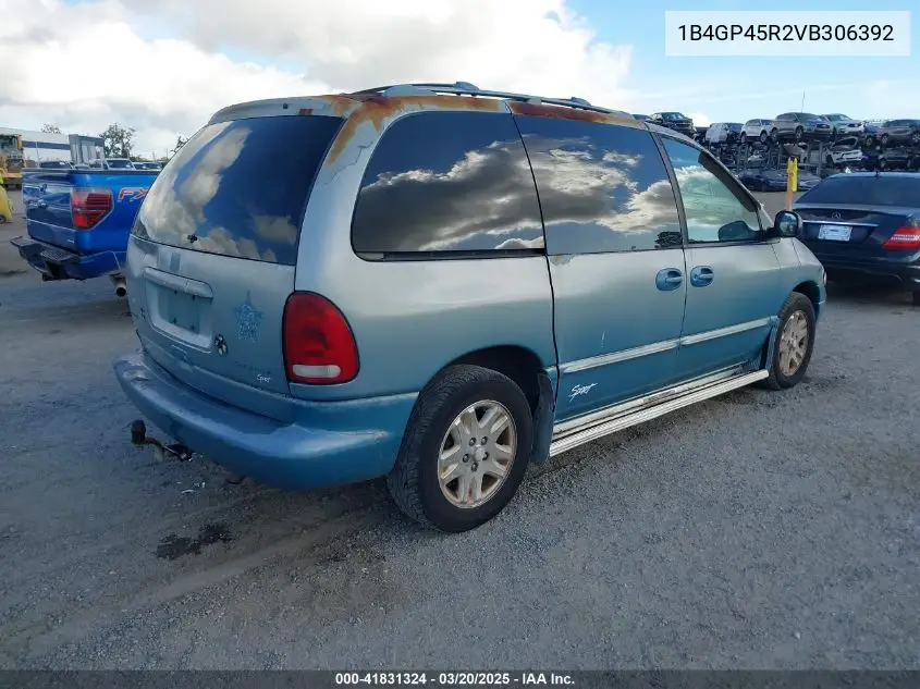 1997 Dodge Caravan Se VIN: 1B4GP45R2VB306392 Lot: 41831324