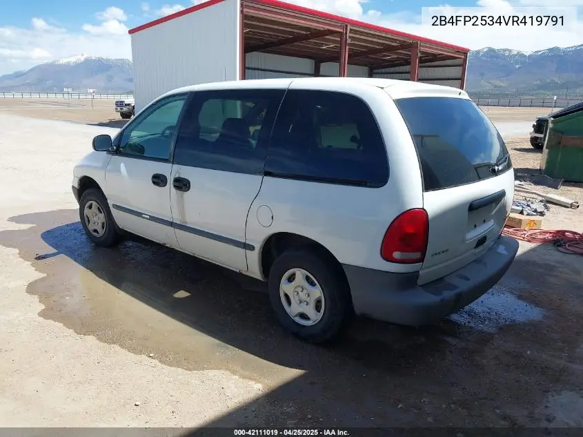 1997 Dodge Caravan VIN: 2B4FP2534VR419791 Lot: 42111019