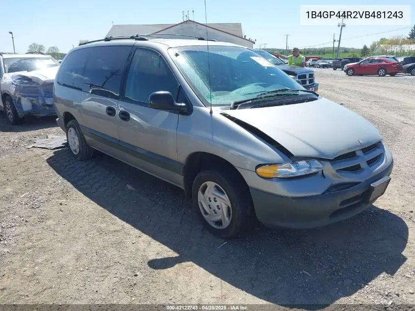 1997 Dodge Grand Caravan Se VIN: 1B4GP44R2VB481243 Lot: 42122743