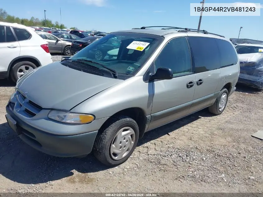 1997 Dodge Grand Caravan Se VIN: 1B4GP44R2VB481243 Lot: 42122743