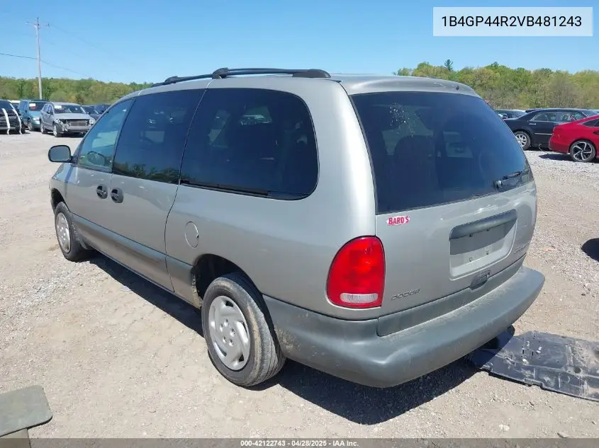 1997 Dodge Grand Caravan Se VIN: 1B4GP44R2VB481243 Lot: 42122743