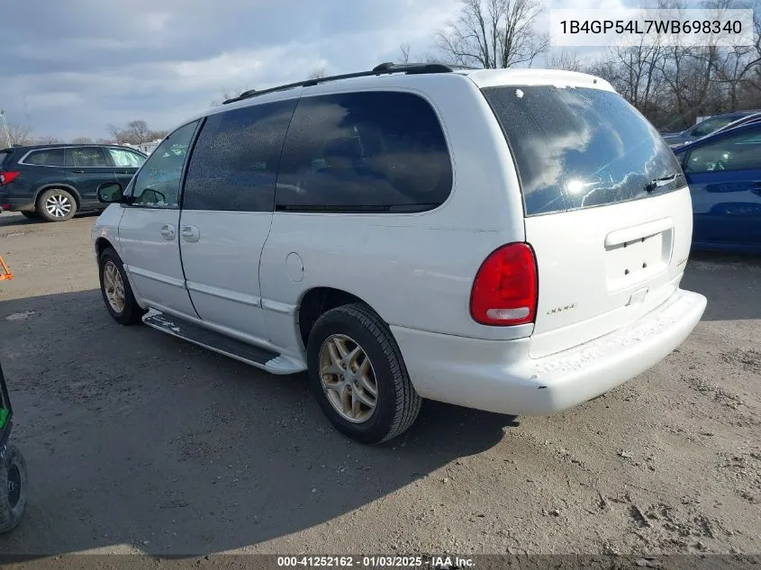 1998 Dodge Grand Caravan Es/Le VIN: 1B4GP54L7WB698340 Lot: 41252162