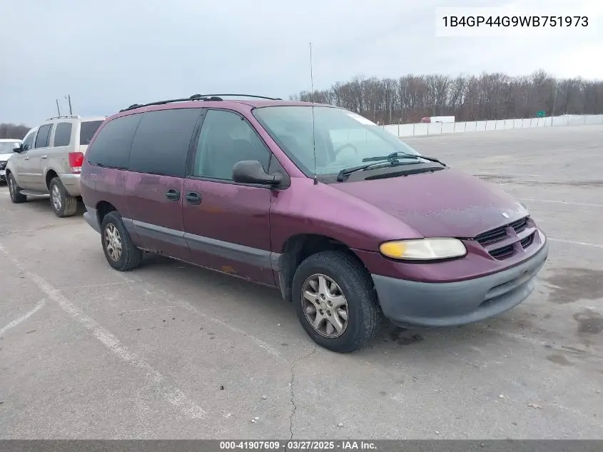 1998 Dodge Grand Caravan Se VIN: 1B4GP44G9WB751973 Lot: 41907609