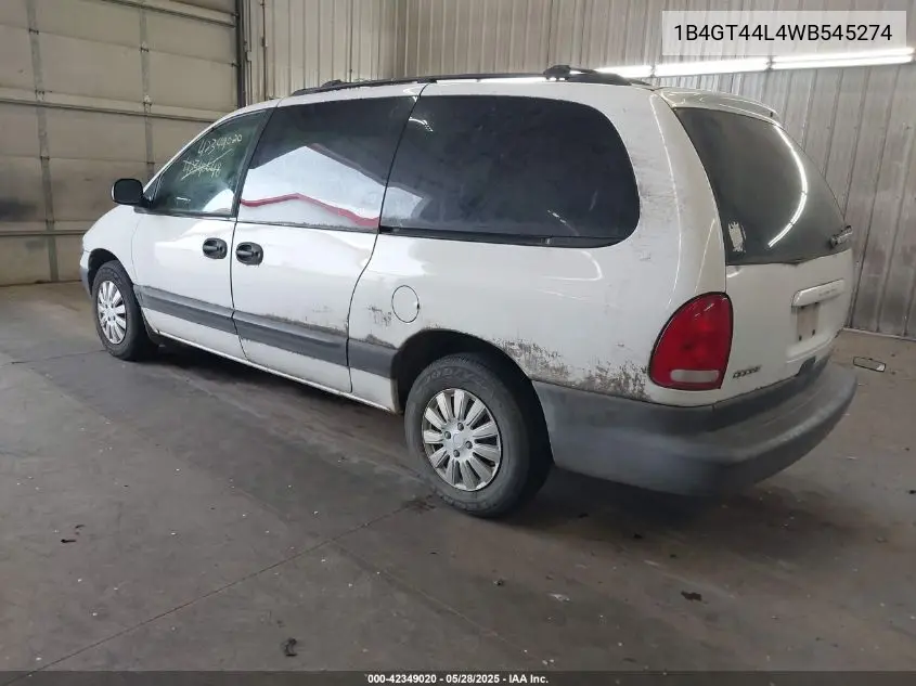 1998 Dodge Grand Caravan Se VIN: 1B4GT44L4WB545274 Lot: 42349020