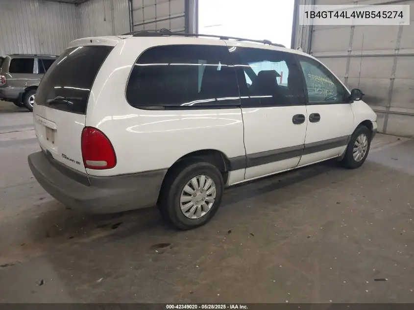 1998 Dodge Grand Caravan Se VIN: 1B4GT44L4WB545274 Lot: 42349020