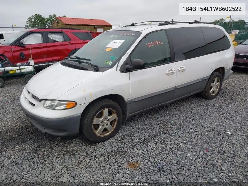 1998 Dodge Grand Caravan Es/Le VIN: 1B4GT54L1WB602522 Lot: 42518742