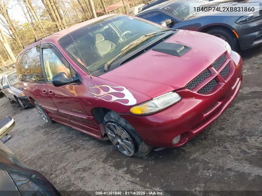 1999 Dodge Grand Caravan Es VIN: 1B4GP74L2XB831860 Lot: 41301840