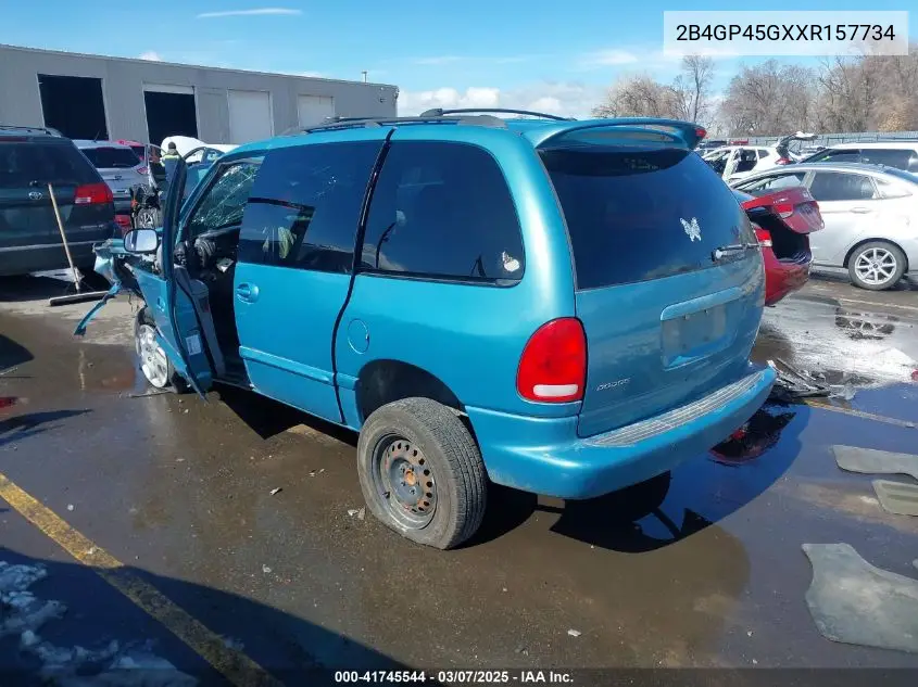 1999 Dodge Caravan Se VIN: 2B4GP45GXXR157734 Lot: 41745544