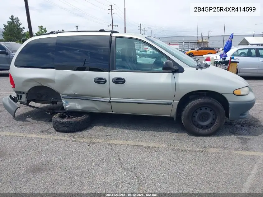 1999 Dodge Caravan VIN: 2B4GP25R4XR414599 Lot: 42238285