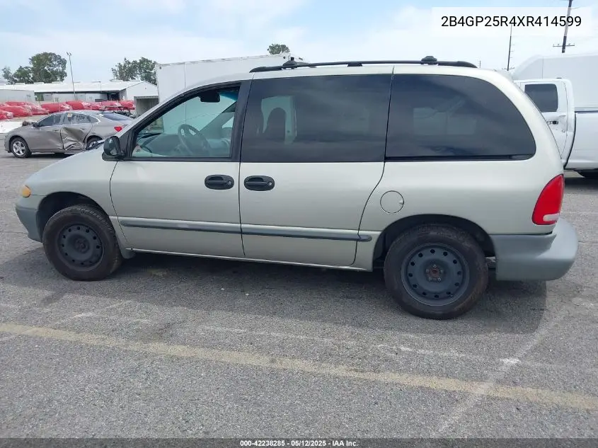 1999 Dodge Caravan VIN: 2B4GP25R4XR414599 Lot: 42238285