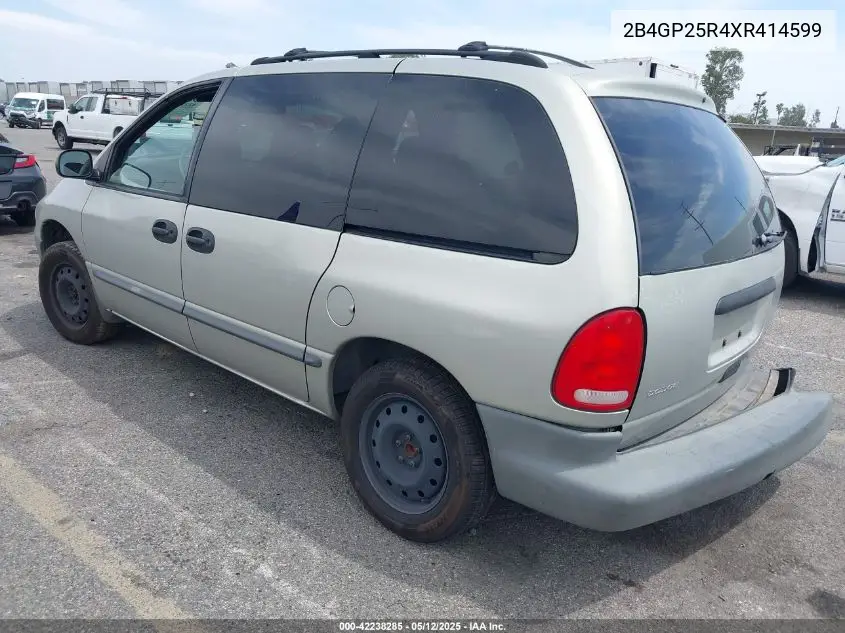 1999 Dodge Caravan VIN: 2B4GP25R4XR414599 Lot: 42238285