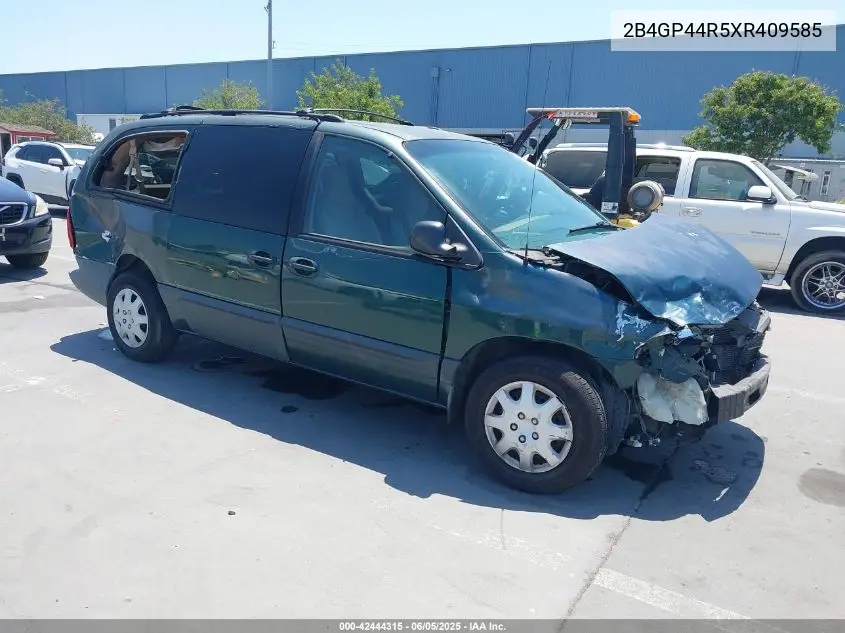1999 Dodge Grand Caravan Se VIN: 2B4GP44R5XR409585 Lot: 42444315