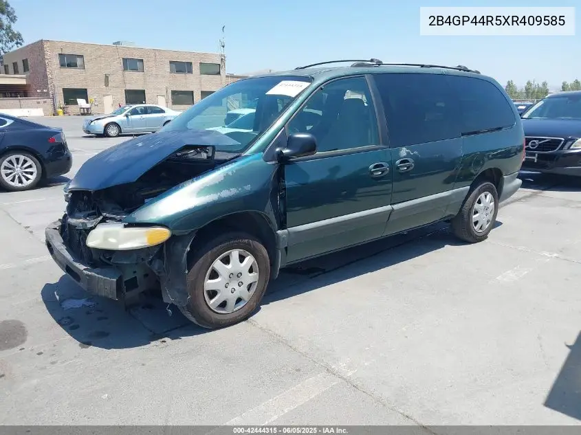 1999 Dodge Grand Caravan Se VIN: 2B4GP44R5XR409585 Lot: 42444315